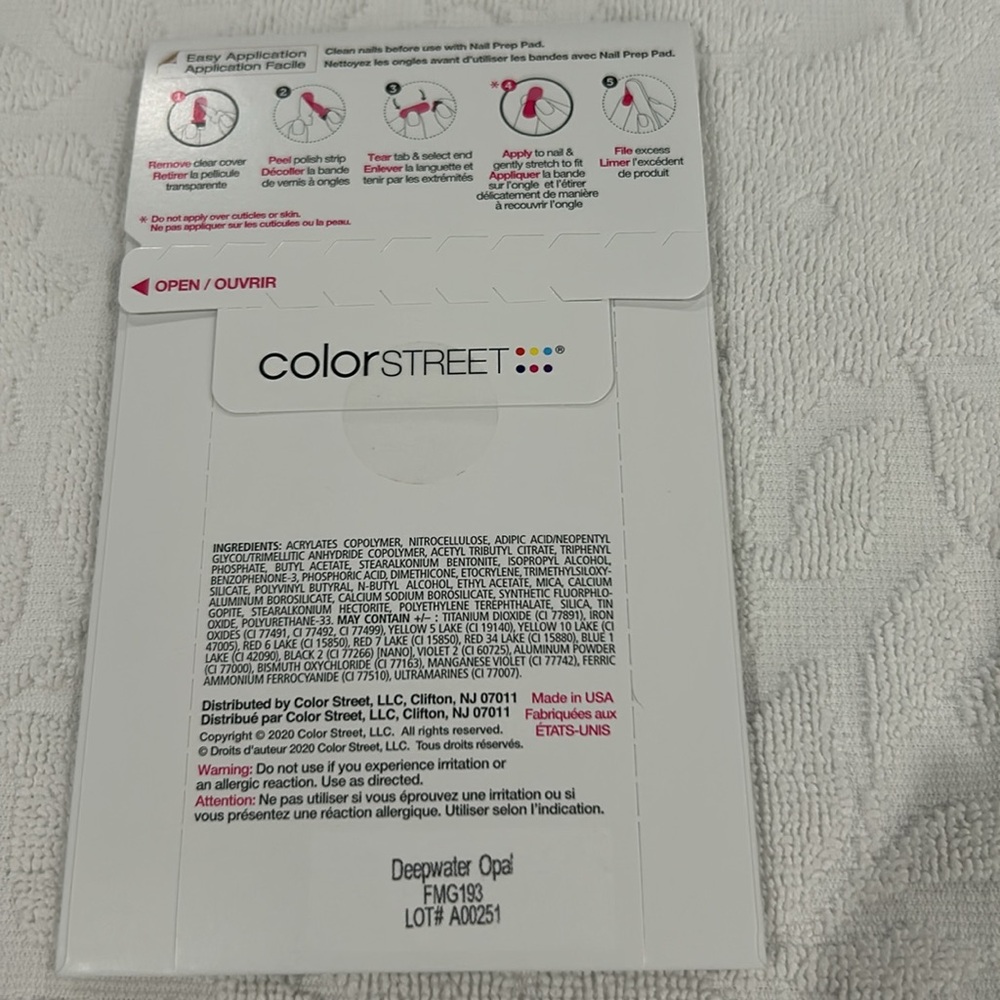 Color street limited edition “Set In Stone” Lot of 5 nail wraps NWT. - Picture 8 of 14